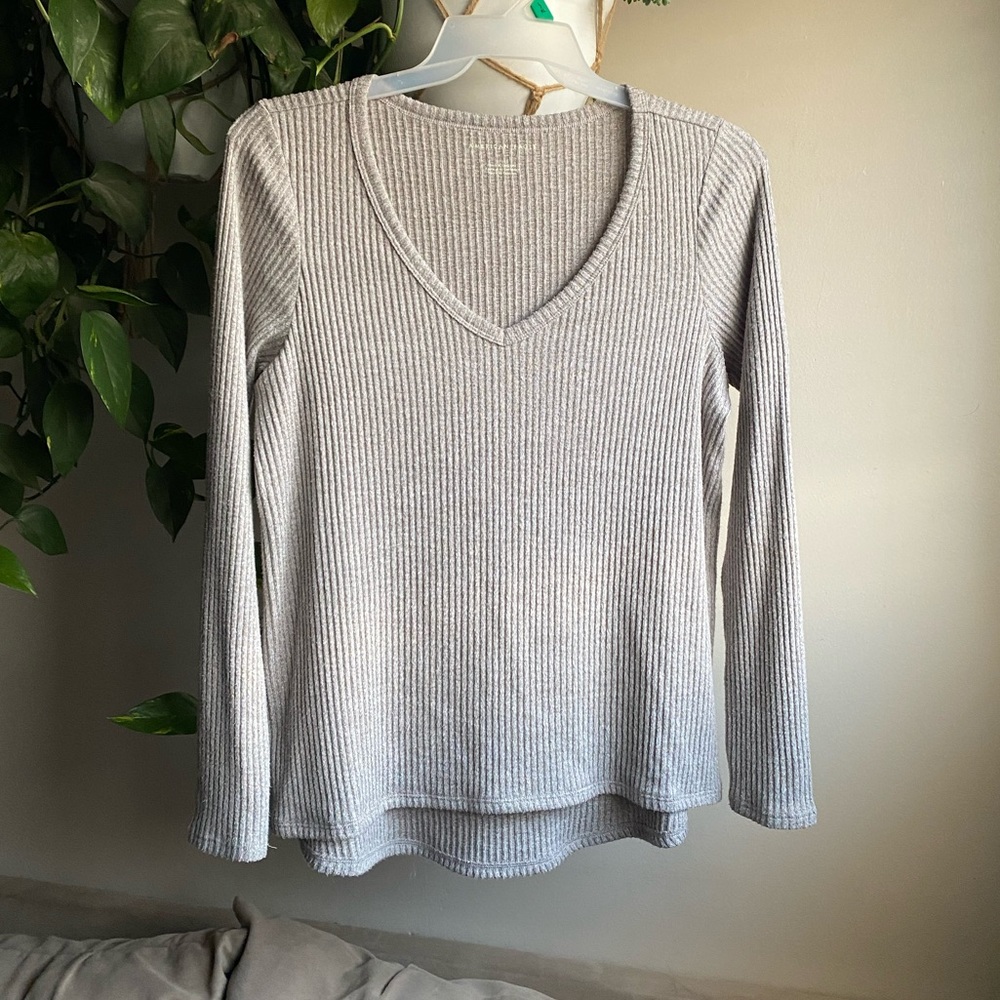 American Eagle Super Soft Ribbed Shirt